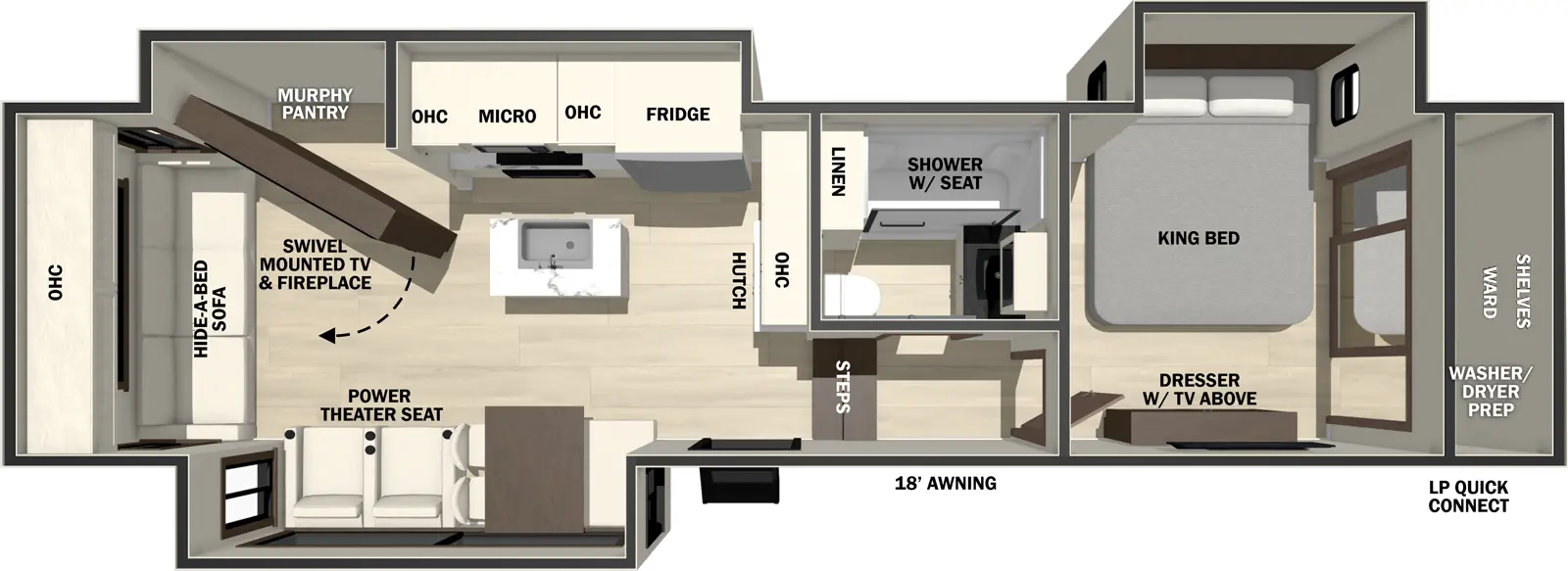 Cedar Creek 29RL Floorplan